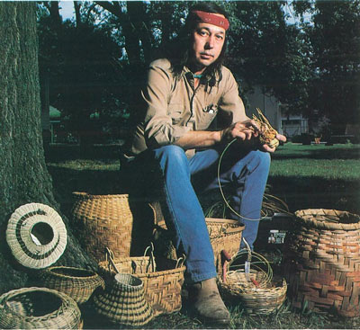 Image: Larry Croslin, Cherokee Basket making