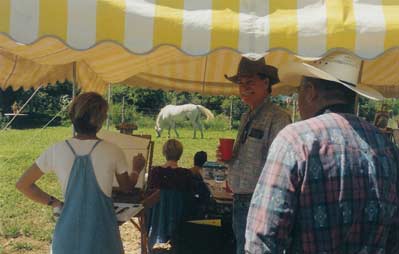 Alt: Horse painting at Taos Art School