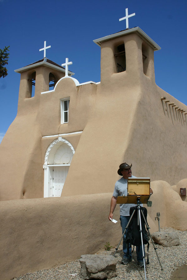 Image: At San Francisco de Assis church in Ranchos de Taos