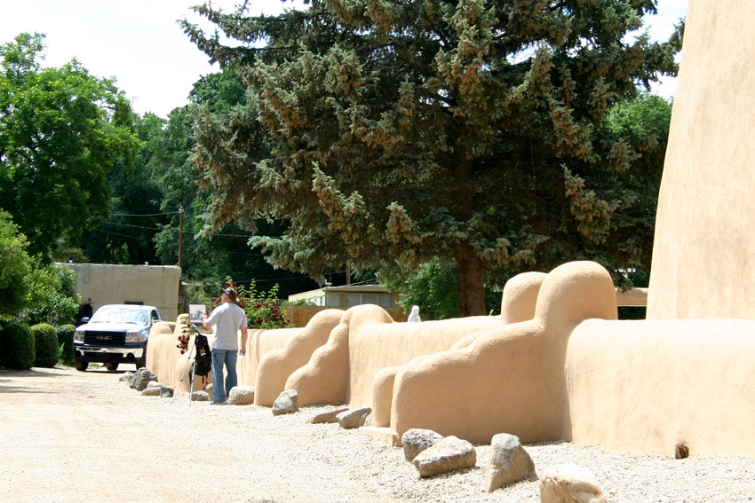 Image: At San Francisco de Assis church in Ranchos de Taos