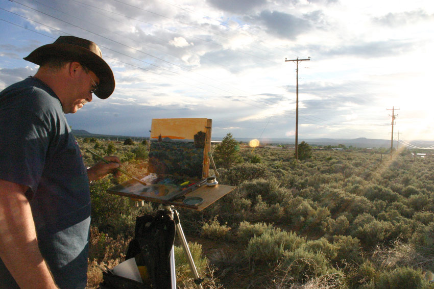 Image: Sunset painting