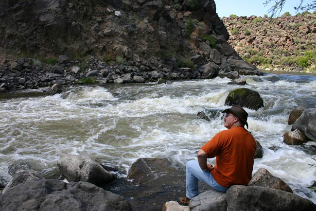 Image: Rich Gallego, our instructor, by the Rio Grande