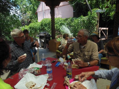 Image: Students painting