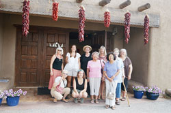 Clickable Image: Taos Art School Lucy Lewis Potter Making; click for larger image, Lucy Lewis, authentic, traditional, pottery making, clay, Lucy Lewis