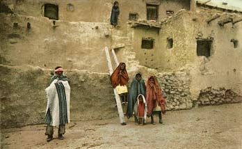 Image: Acoma Pueblo with people